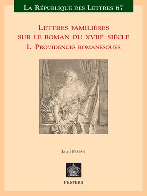 cover image of Lettres familieres sur le roman du XVIIIe siecle